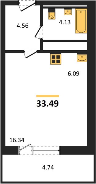 Квартира Студия