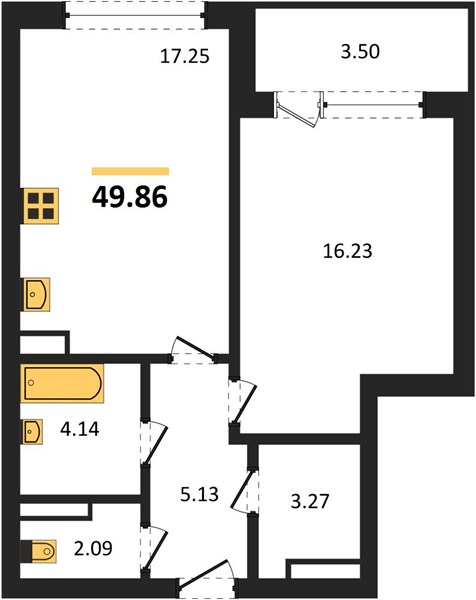 Квартира 1-комнатная квартира
