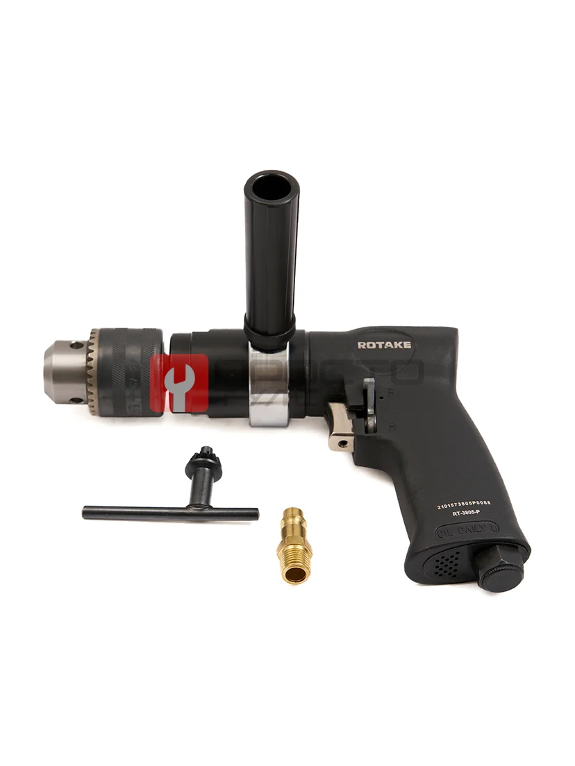 Пневмодрель реверсивная RT-3805, 1/2"(13мм), 700об/мин, 170л/мин, 6,2бар, 1,65кг
