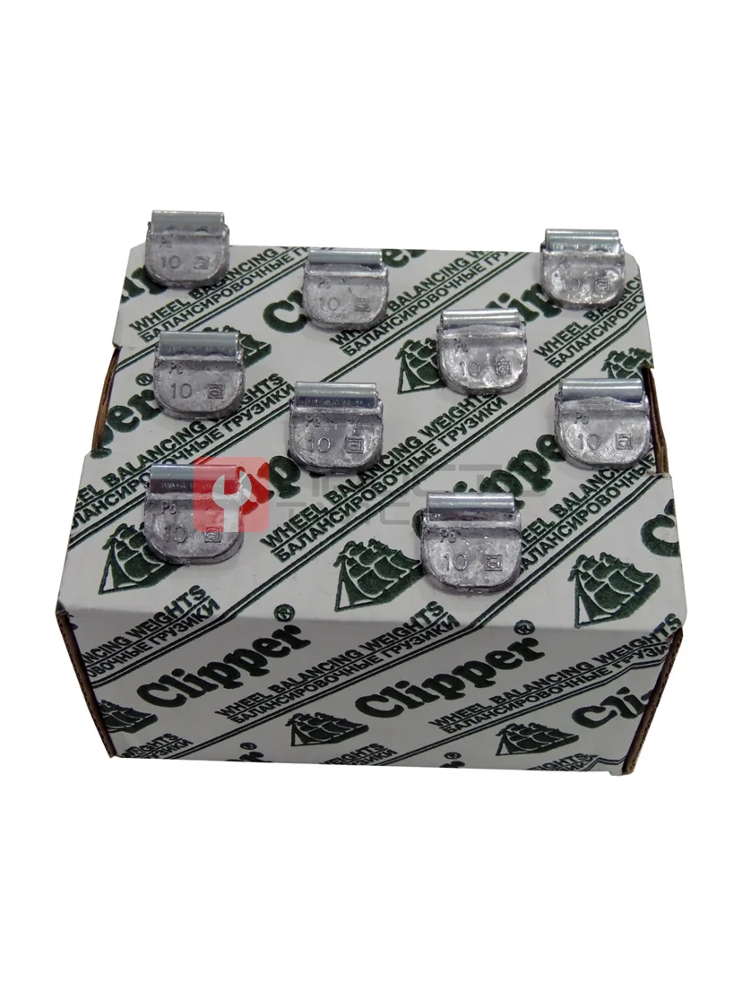 CLIPPER ГРУЗИК 0210 балансировочный для стального диска 10гр. (набор 100шт.)