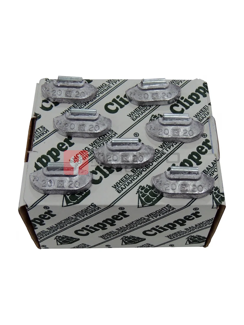 CLIPPER ГРУЗИК 0220 балансировочный для стального диска 20гр. (набор 100шт.)