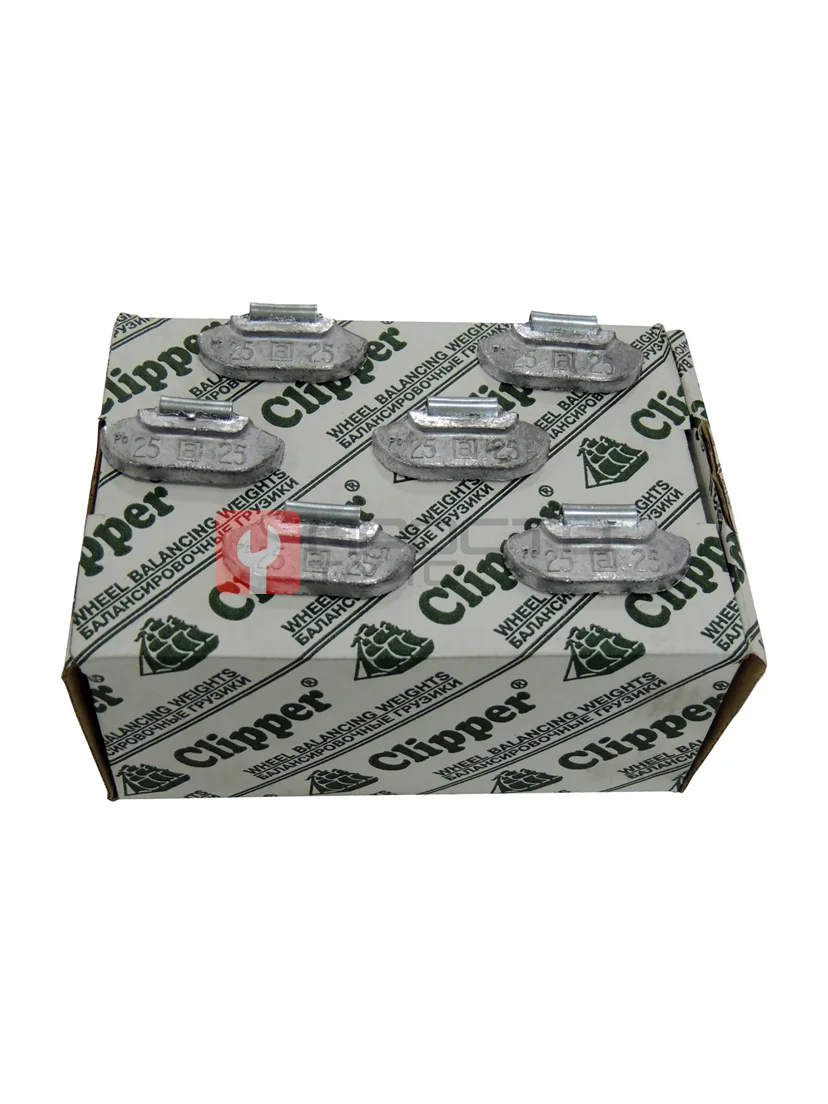 CLIPPER ГРУЗИК 0225 балансировочный для стального диска 25гр. (набор 100шт.)