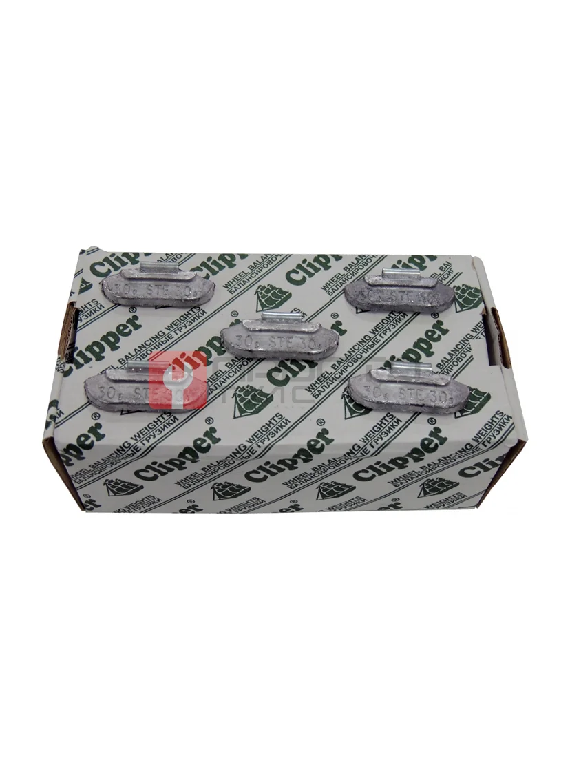 CLIPPER ГРУЗИК 0230 балансировочный для стального диска 30гр. (набор 100шт.)