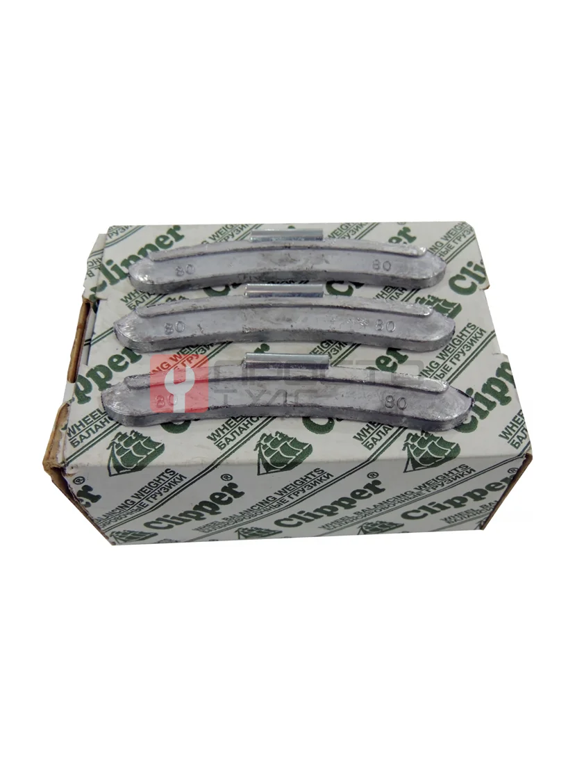 CLIPPER ГРУЗИК 0280 балансировочный для стального диска 80гр. (набор 25шт.)