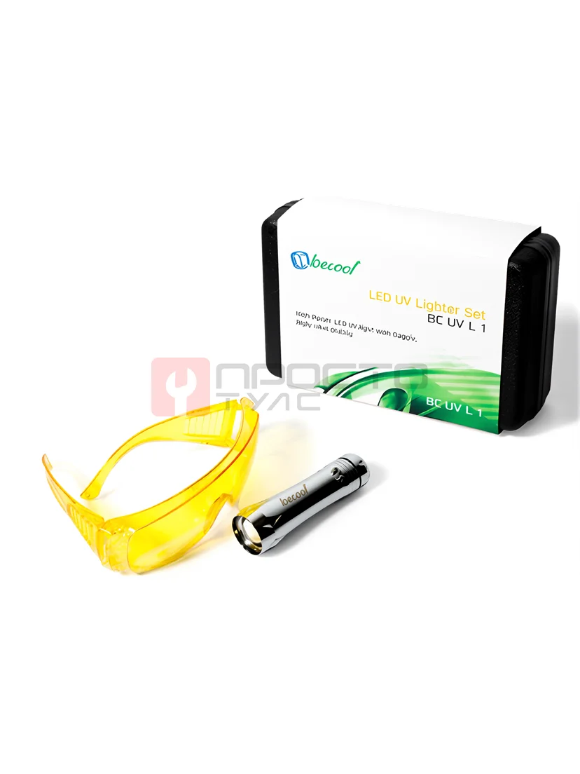 ТЕЧЕИСКАТЕЛЬ BC-UV-L-1 ультрафиолетовый в кейсе (светодиодный фонарик + очки)
