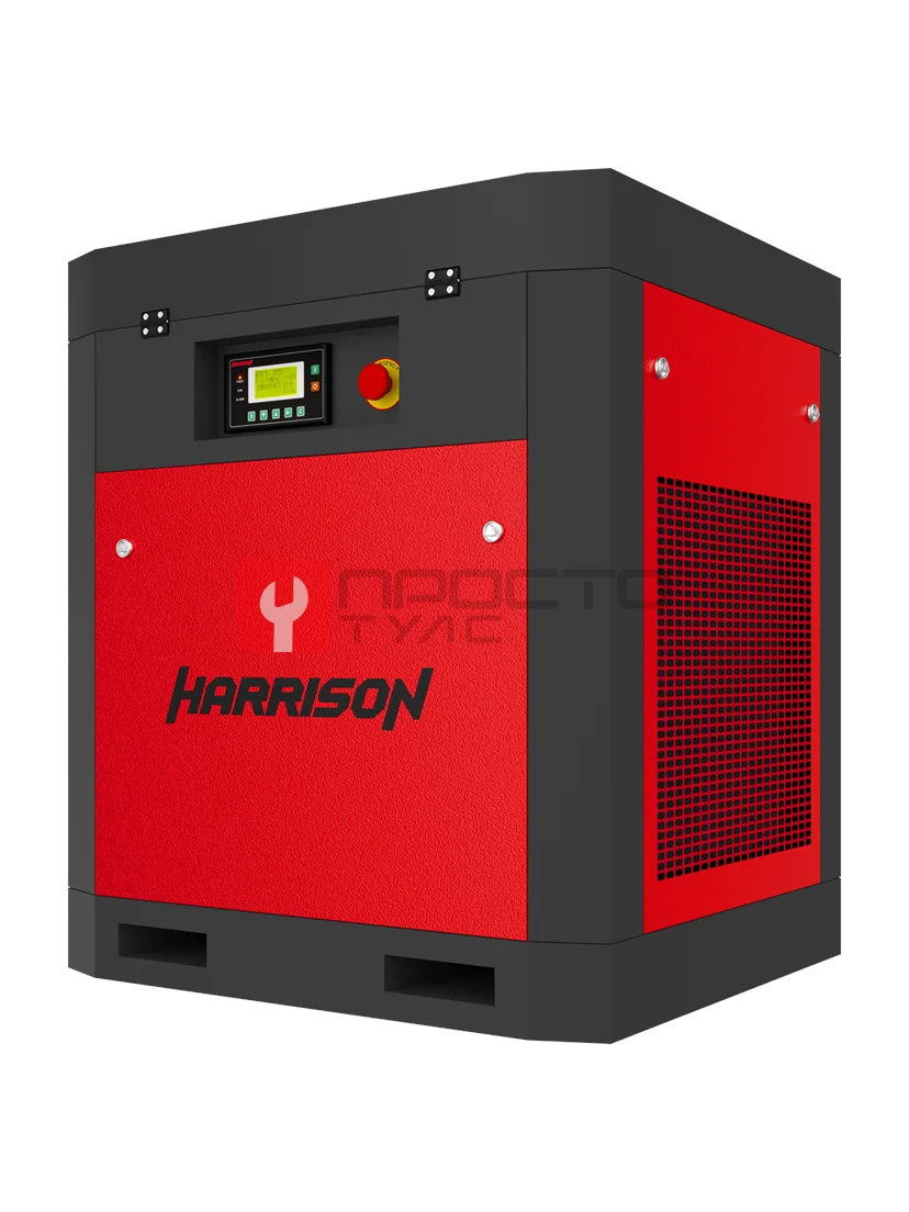 HRS-941100 Винтовой компрессор с ременным приводом Harrison: 1100 л/мин, 12 бар, 11 кВт