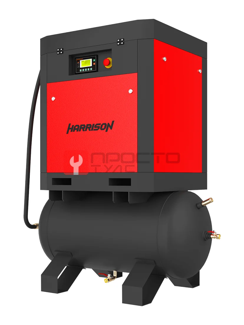 HRS-941100T3 Винтовой компрессор с ресивером Harrison: 1190 л/мин, 8 бар, 7.5 кВт, 300 л