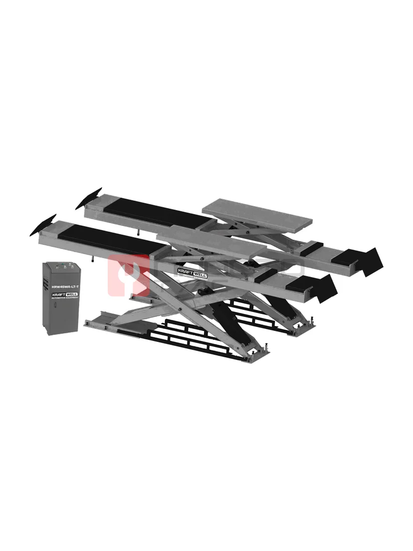 KraftWell KRW45WA-LT-T Подъемник г/п 4,5 т. платформы 4500 мм для сход-развала со вторым уровнем