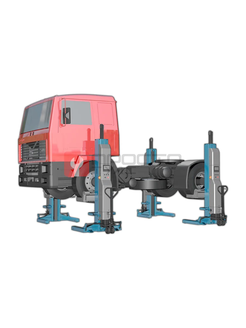 KraftWell KRW4H8 Колонны подкатные г/п 4х8,5 т. электрогидравлические беспроводные