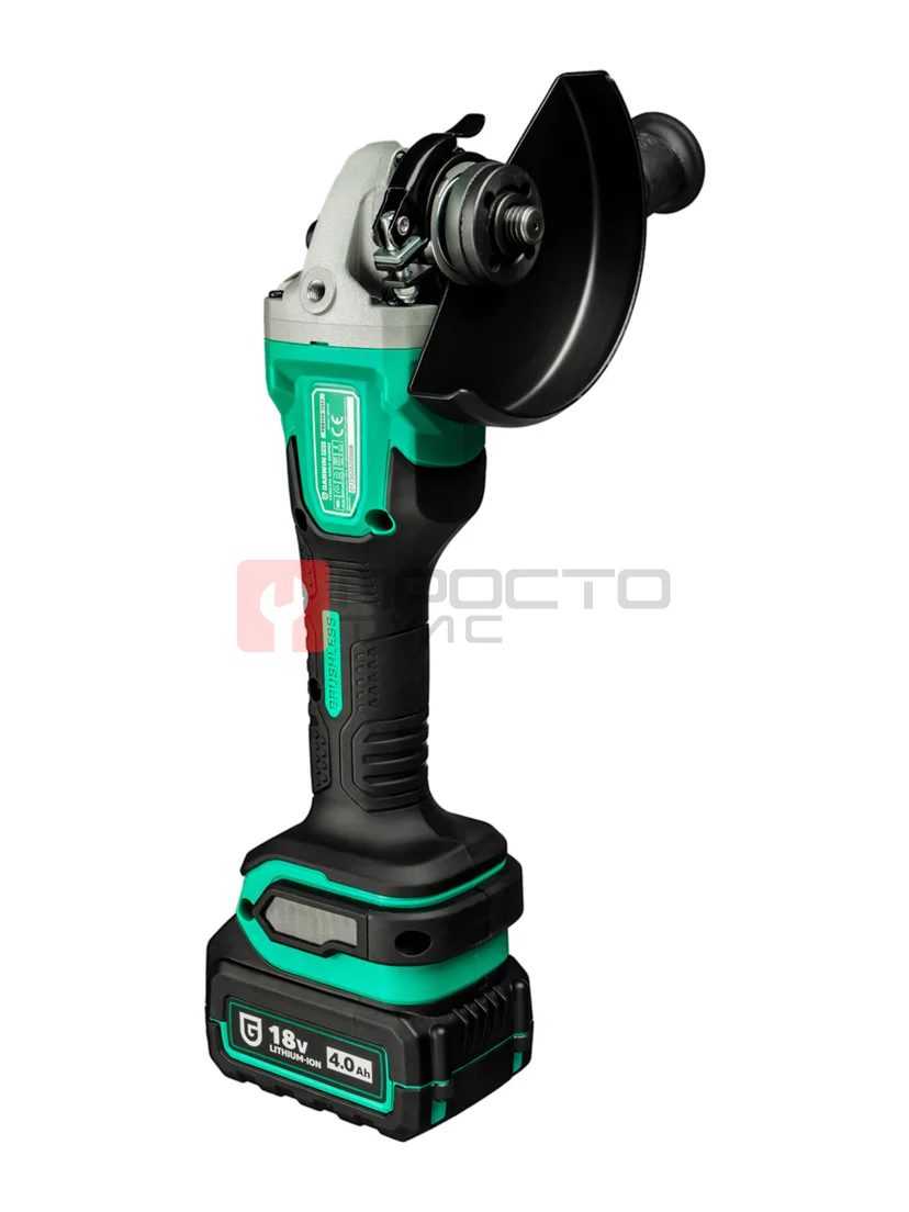 GARWIN PRO PBB100-1251 Шлифмашина аккумуляторная угловая BL 18В, 125 мм