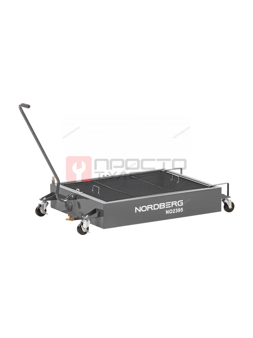 Емкость для сбора масла на колесах, 95 л, серая NORDBERG NO2395(G)