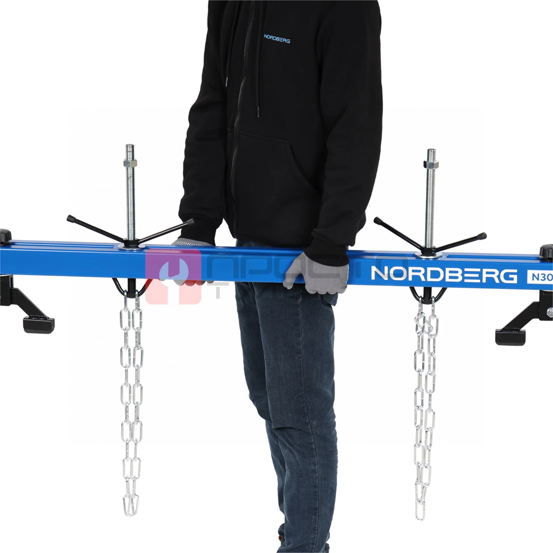 Стенд для вывешивания двигателей 500 кг, L=150 см NORDBERG N3005V фото (4)