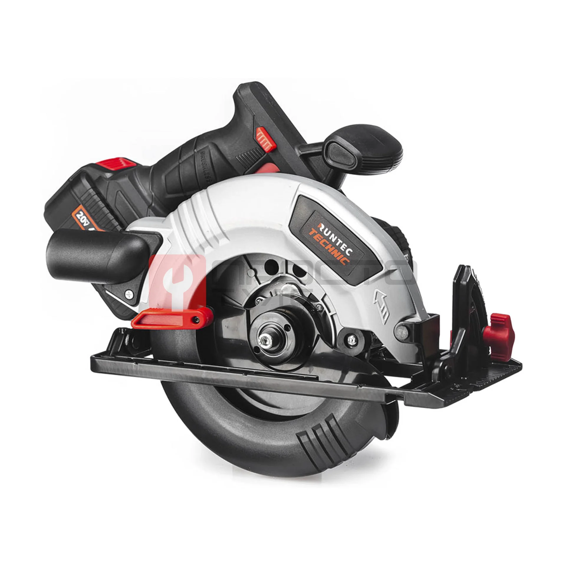 RUNTEC RT-CS1000T Пила циркулярная аккумуляторная RUNTEC TECHNIC 190*30 мм, 20В, 2*4Ач, 1000Вт фото (0)