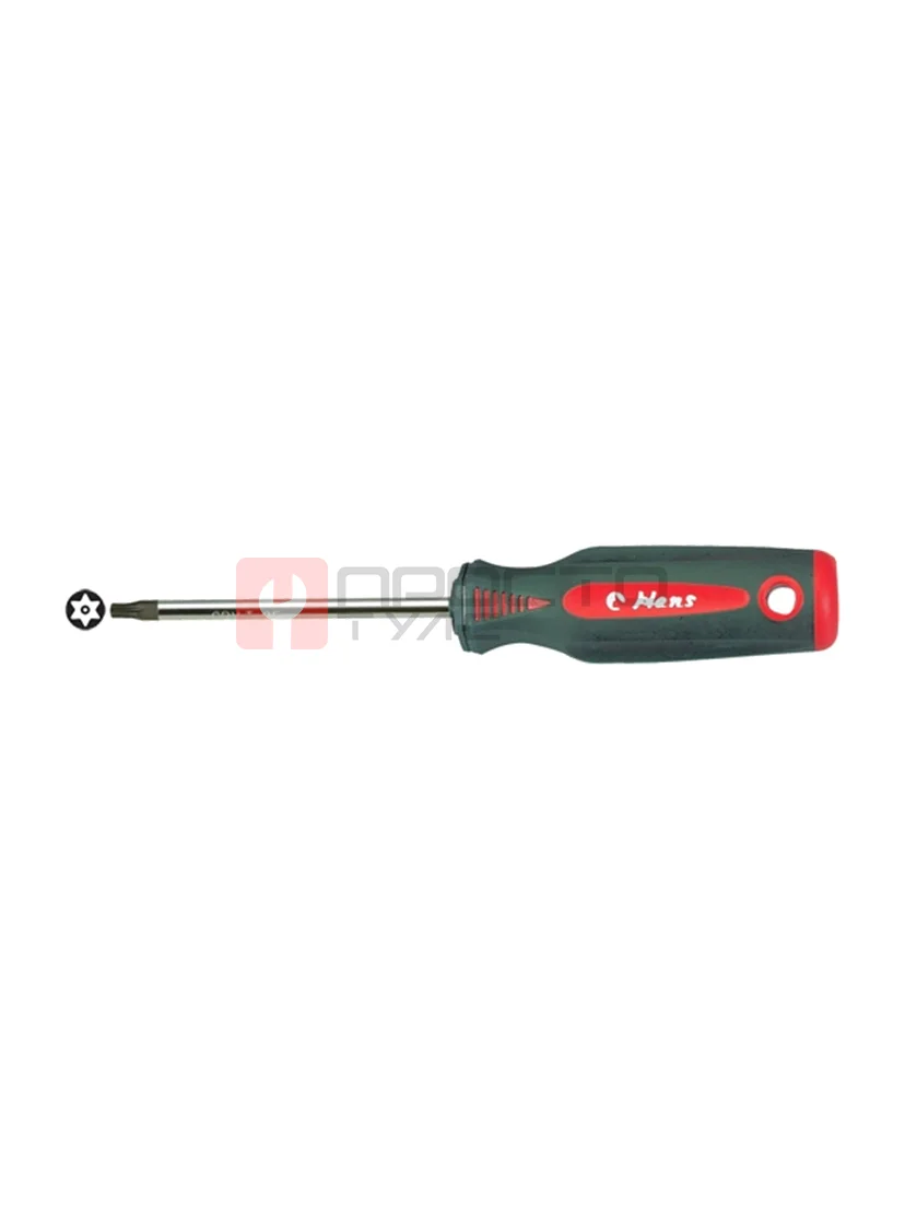 Отвертка Torx с отверстием TH9*75мм, Hans, 0450TH09