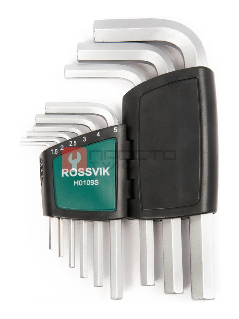 H0109S Набор ключей шестигранных ROSSVIK, 9пр