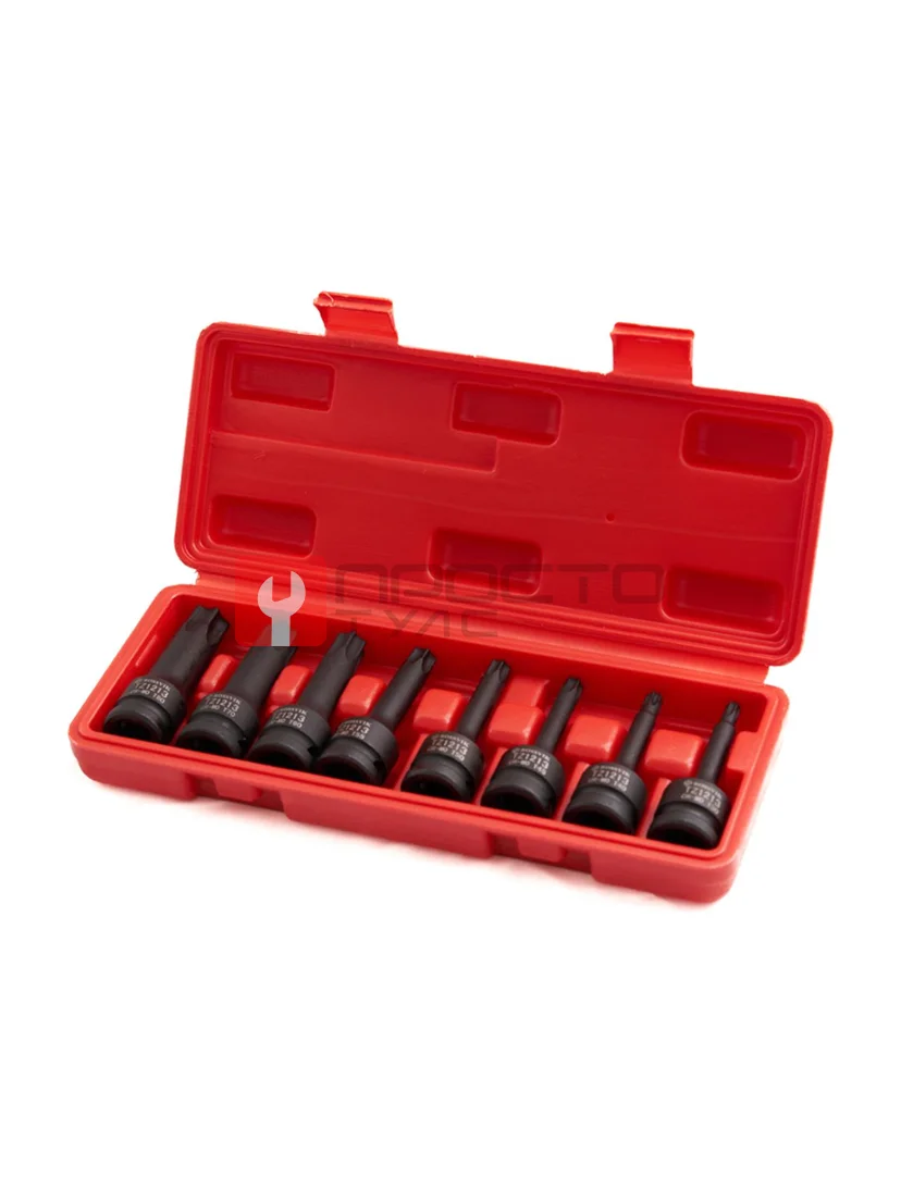 ST242 Набор головок ударных ROSSVIK 1/2", Torx T30-T80, 8 предметов