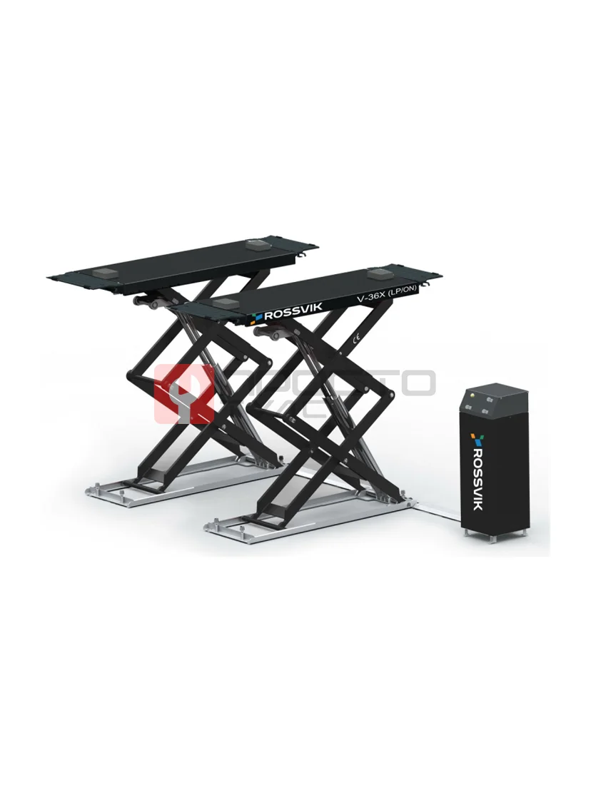 Автоподъемник ножничный ROSSVIK PRO V-36X (LP/ON) напольный г/п 3.6т, 380В RAL7040 Цвет серый