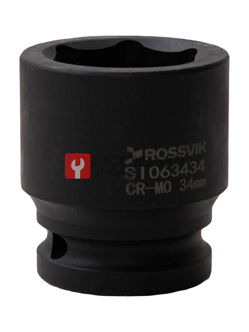 SI063434 Головка торцевая ударная 6-гранная ROSSVIK 3/4", 34мм