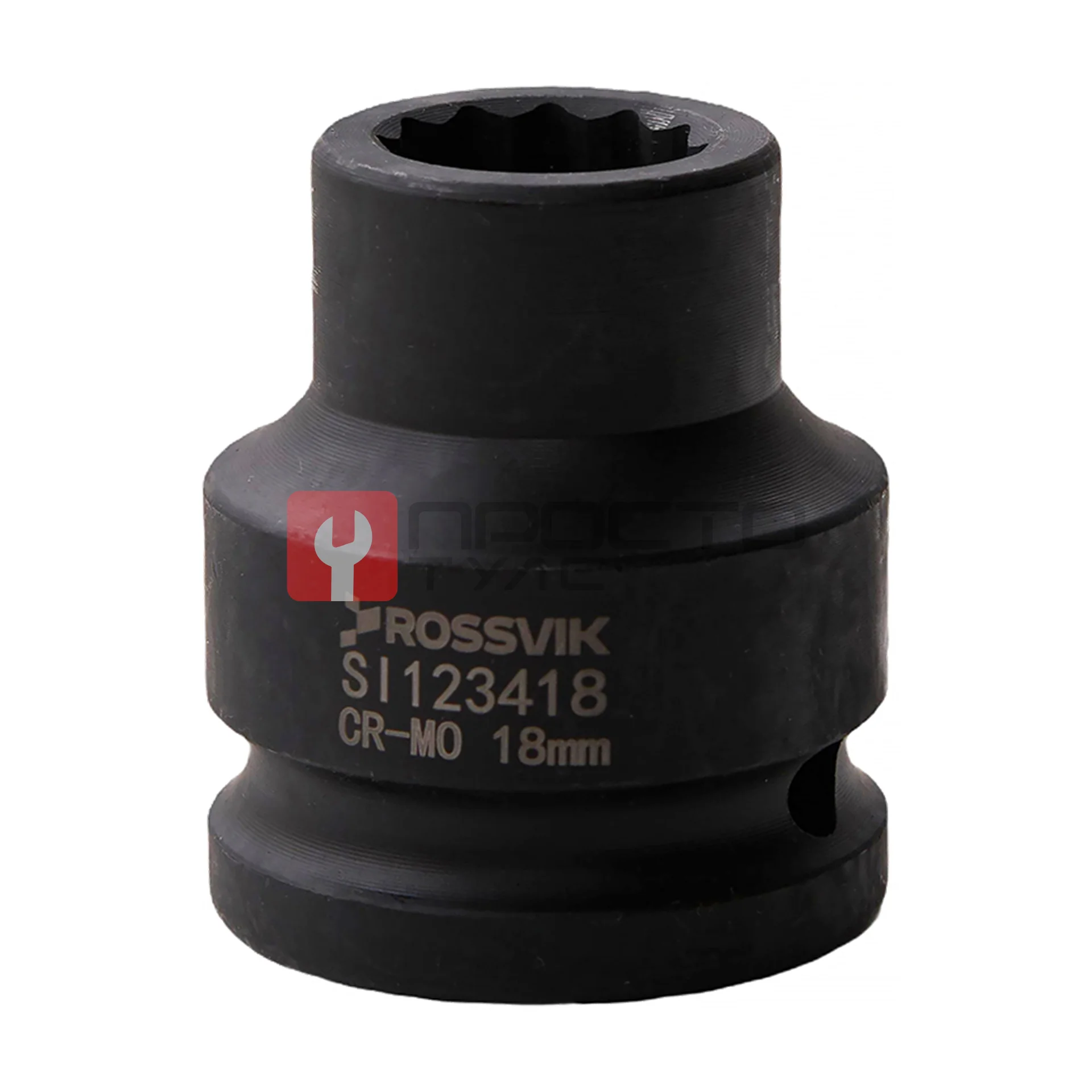 SI123418 Головка торцевая ударная 12-гранная ROSSVIK 3/4", 18мм фото (1)