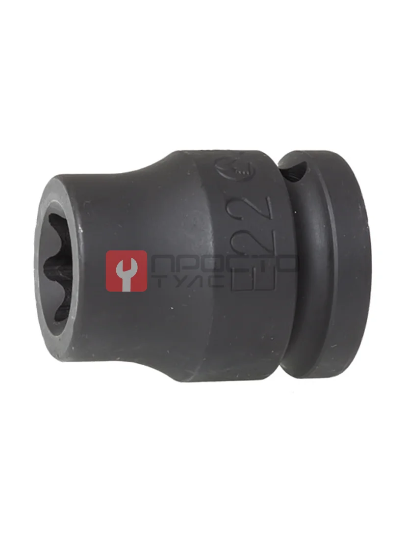 Ударная головка E-STAR 3/4" Е22, 86410E22, Hans