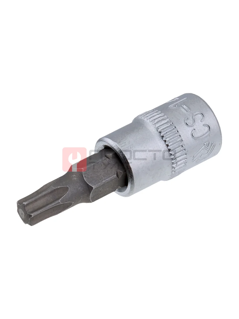 Торцевая головка короткая с битой Torx 1/4" T10, СТАНКОИМПОРТ, CS-14.12.T10