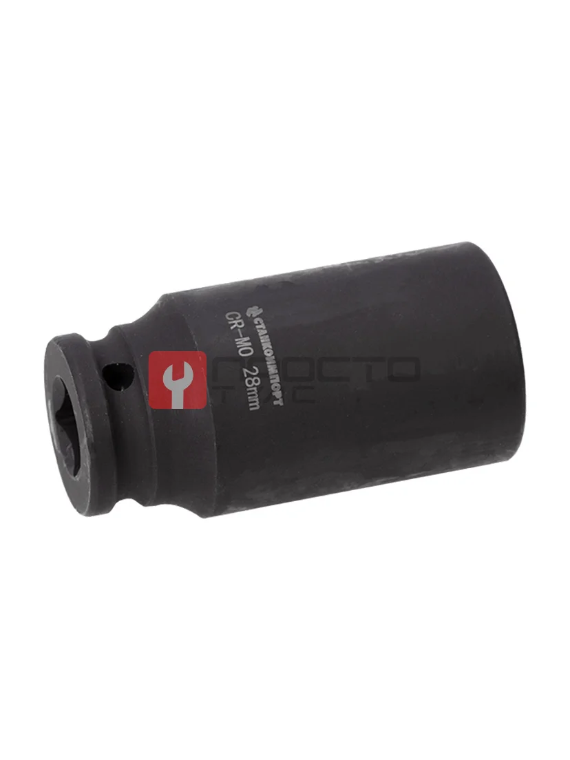 Длинная торцевая ударная головка 1/2", 28 мм CS-12.21.28