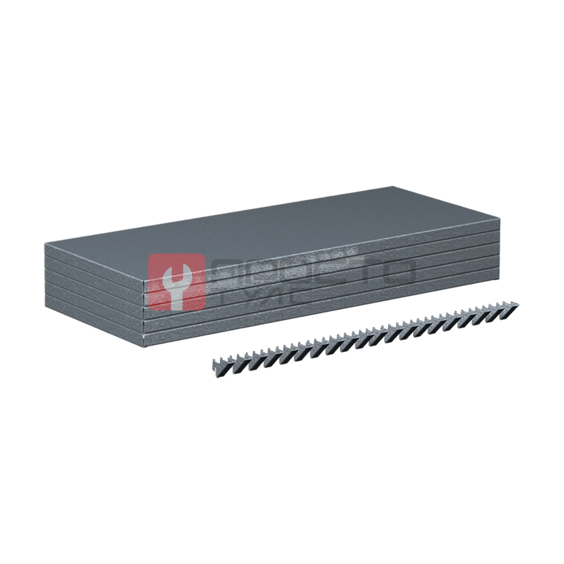 Полки оцинкованные для стеллажа 1000х400мм, 5 шт., FERRUM, 05.145G фото (0)