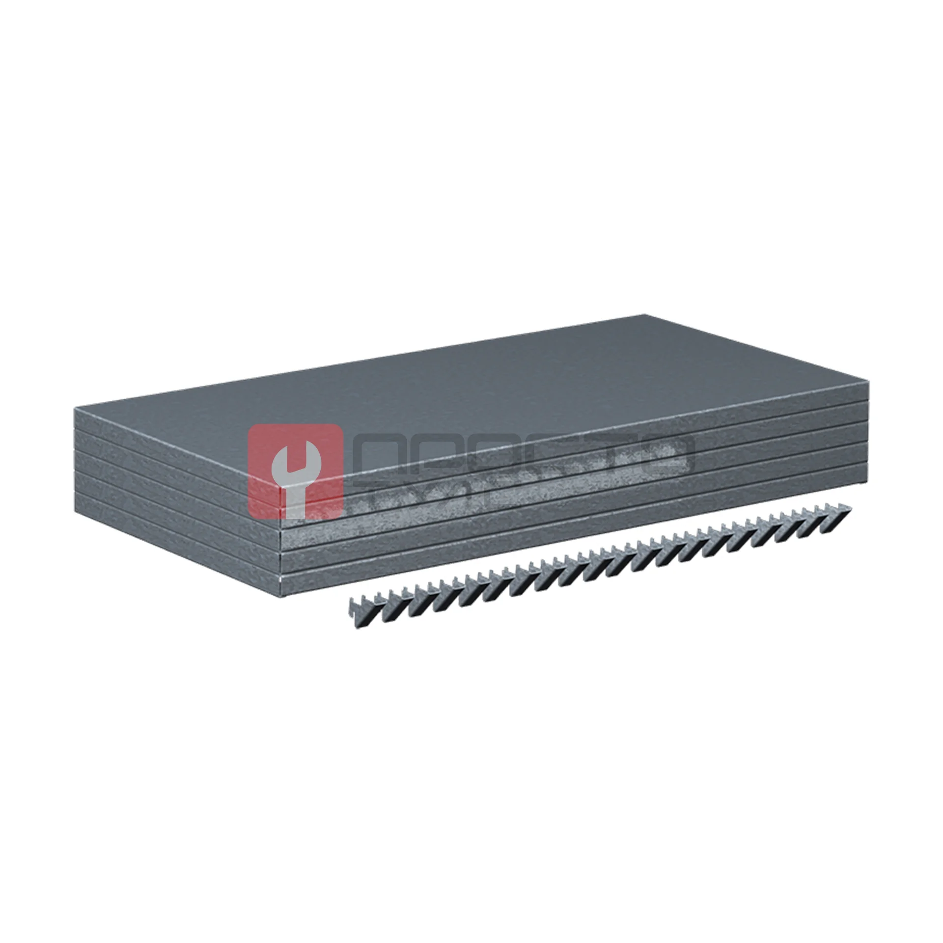 Полка оцинкованная для стеллажа 1000х500мм, 1 шт., FERRUM, 05.355G фото (0)