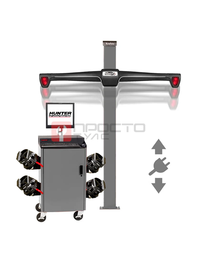 Стенд сход-развал 3D, 4-x камерный, лифтовая стойка, QuickGrip адаптеры, HUNTER, WA510E/HE421LZ3E