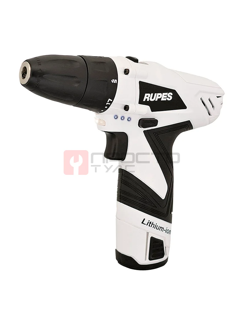 Дрель-шуруповерт с литиевыми батареями 12 В, RUPES, DD120LTN