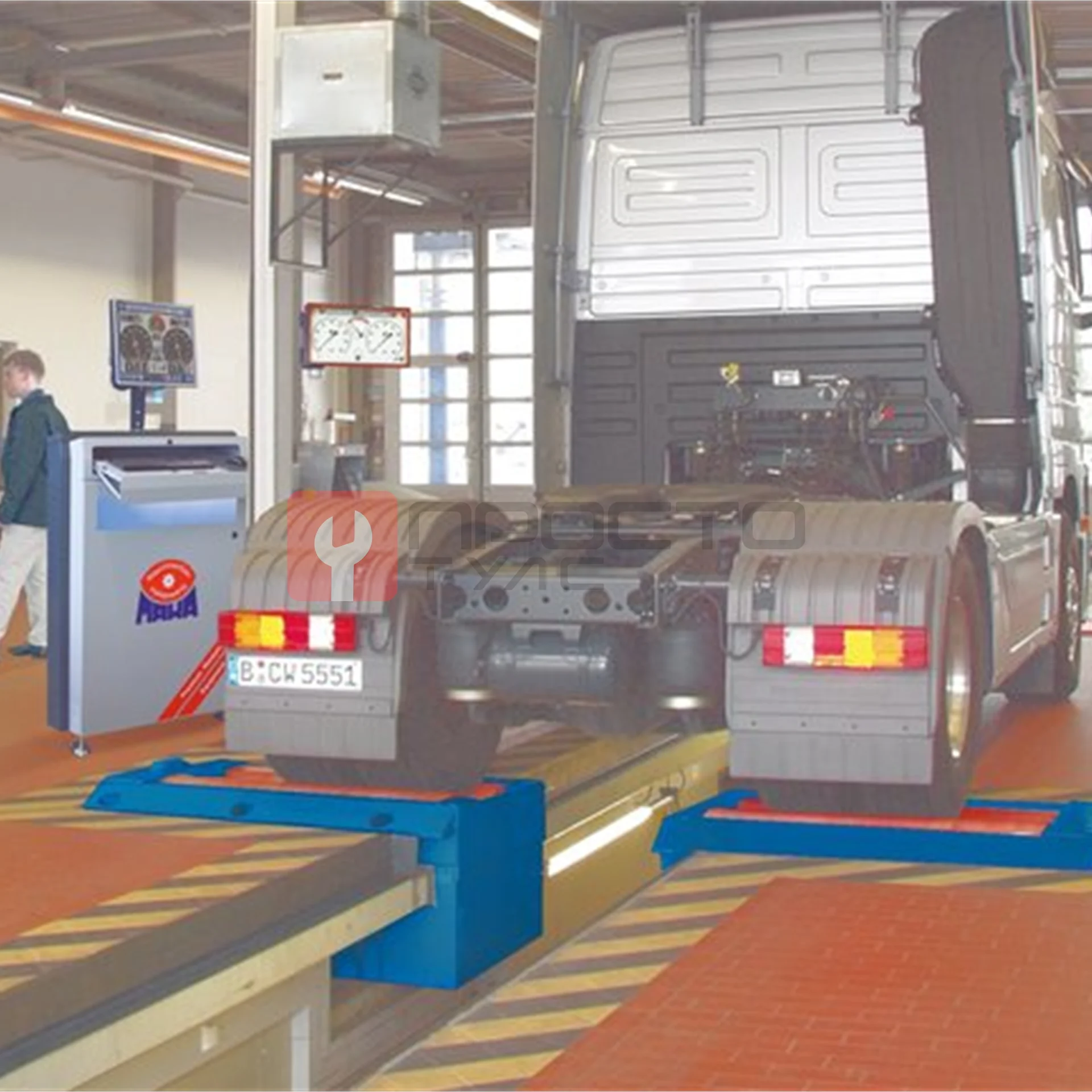 Силовой роликовый тормозной стенд для грузовых автомобилей с нагрузкой на ось до 18 т, MBT 7250 фото (0)