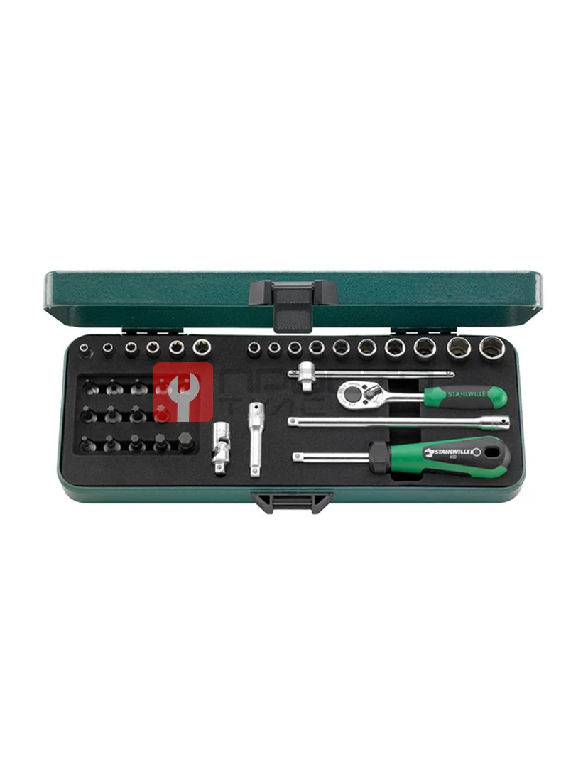 Набор торцевых головок TORX® 1/4" с принадлежностями, 36 инструментов, STAHLWILLE, 98818801, 88TX