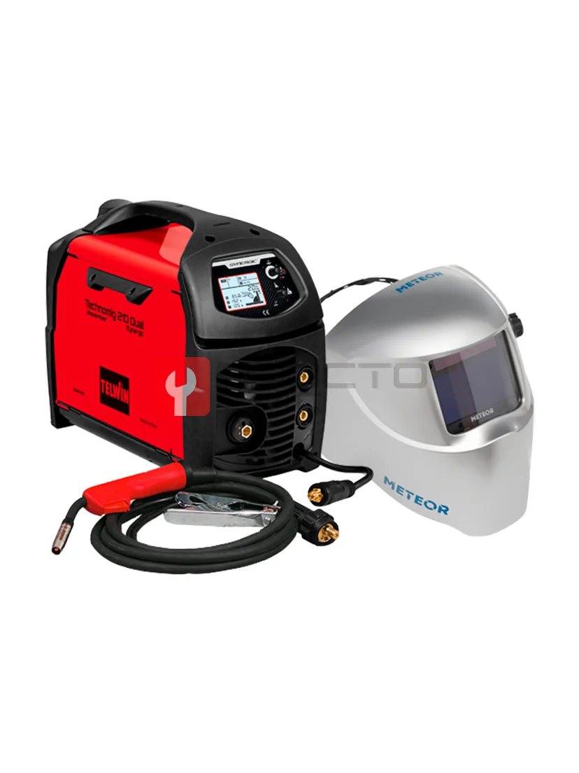 Сварочный полуавтомат + Маска сварщика, TELWIN, TECHNOMIG 210 Dual Synergic 230 V