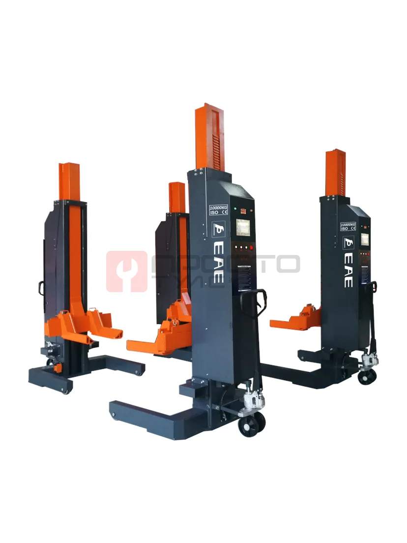 Комплект подкатных колонн Everlift EE-HDM104 (4шт по 10т.). Беcпроводные.