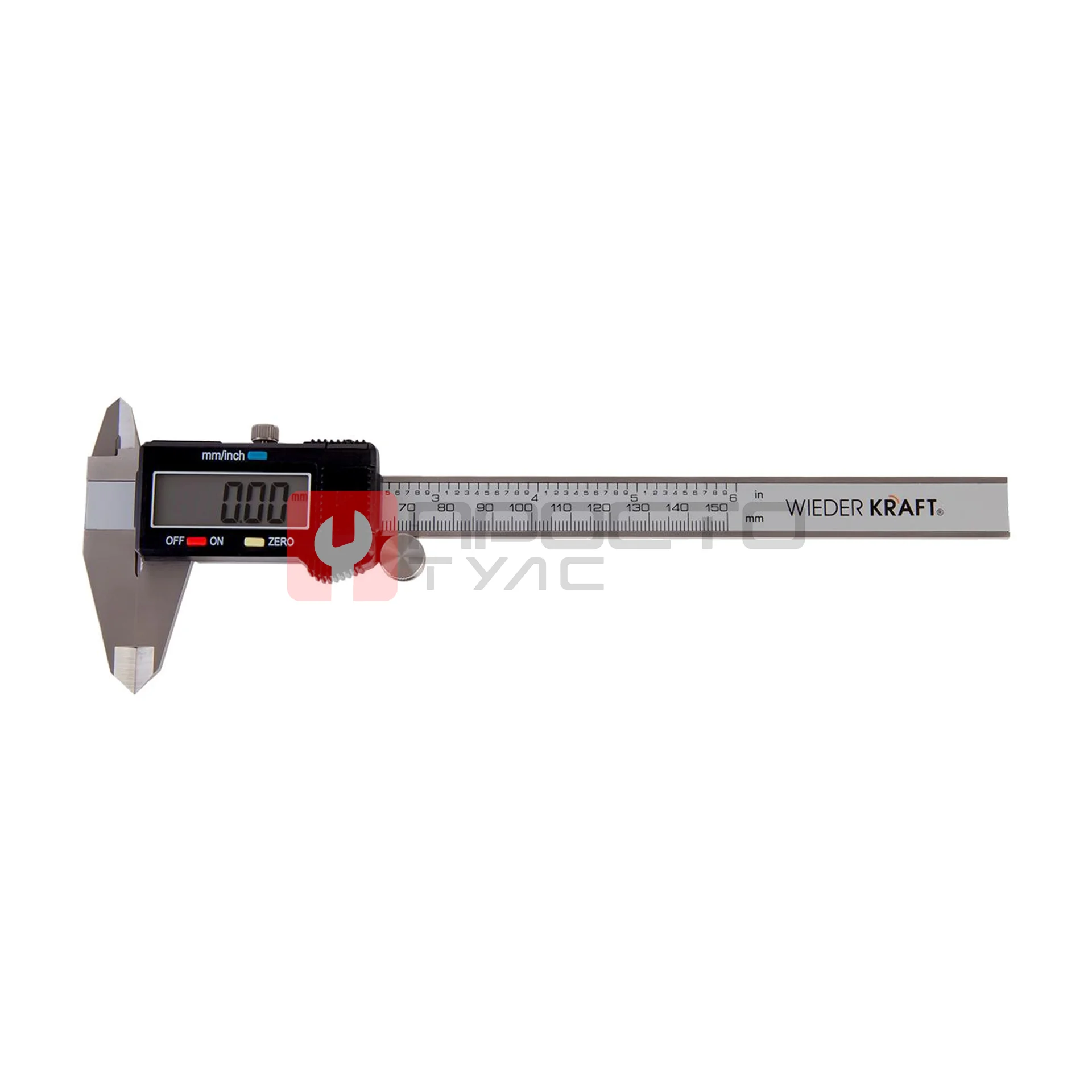WDK-MD15001 Штангенциркуль цифровой 0-150 мм, 0.01 мм фото (2)