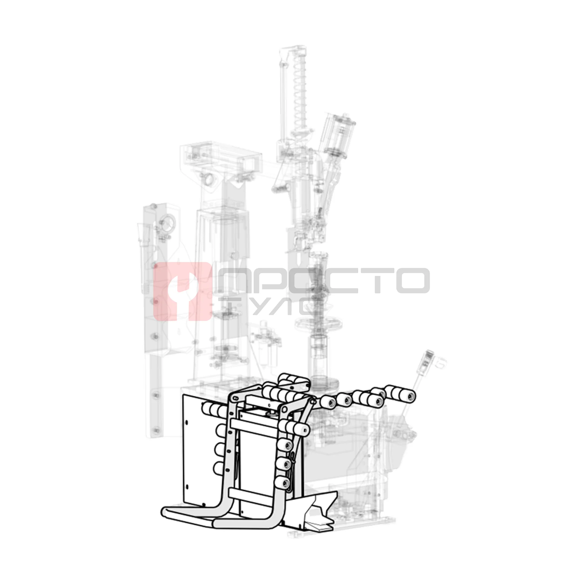 WDK-703446 Пневматический лифт 70 кг для шиномонтажного станка WDK-705722 фото (0)
