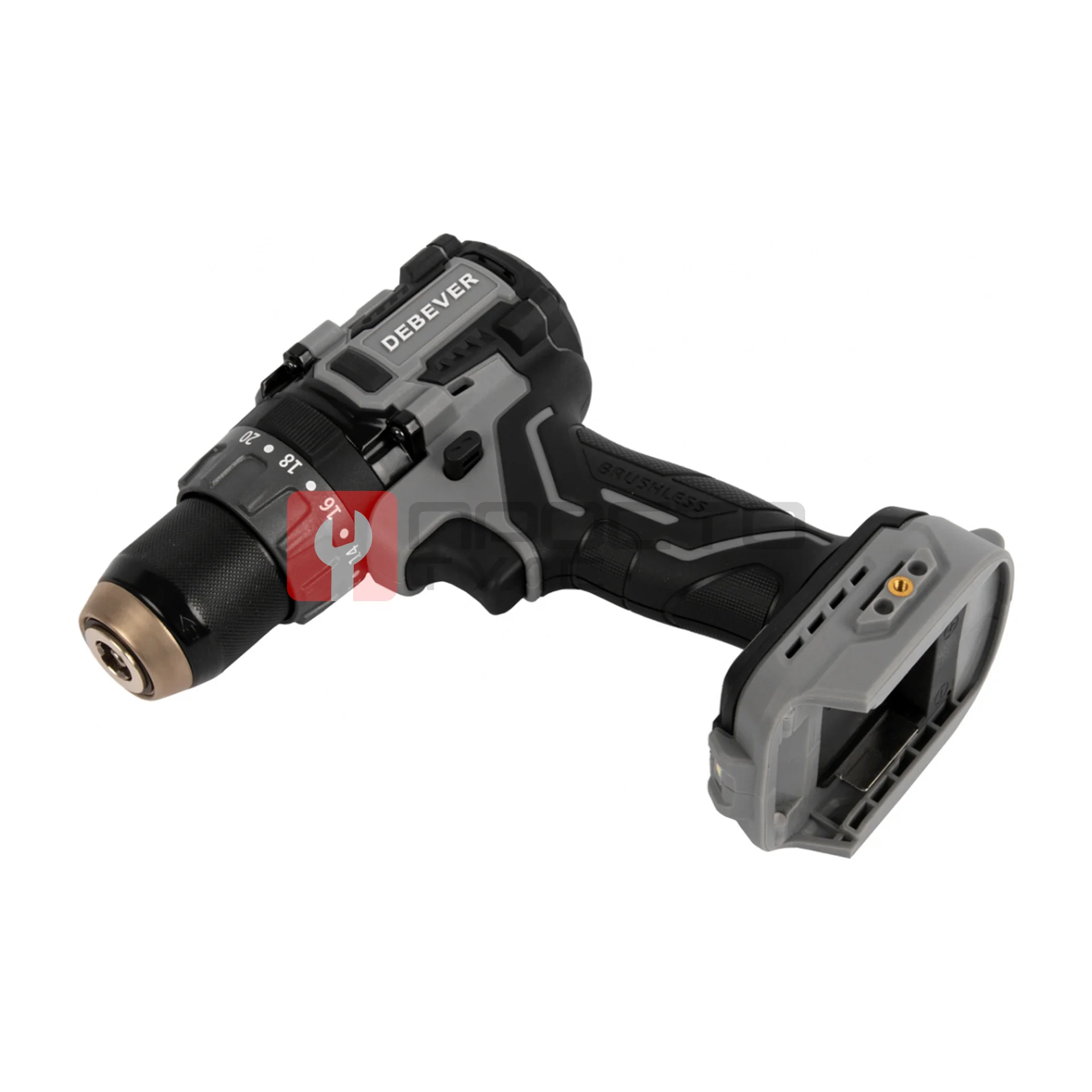 DBE-7332C Дрель-шуруповерт аккумуляторная DeBever бесщеточная, ударная, 85Nm, 20+3, 13мм, 20В фото (5)