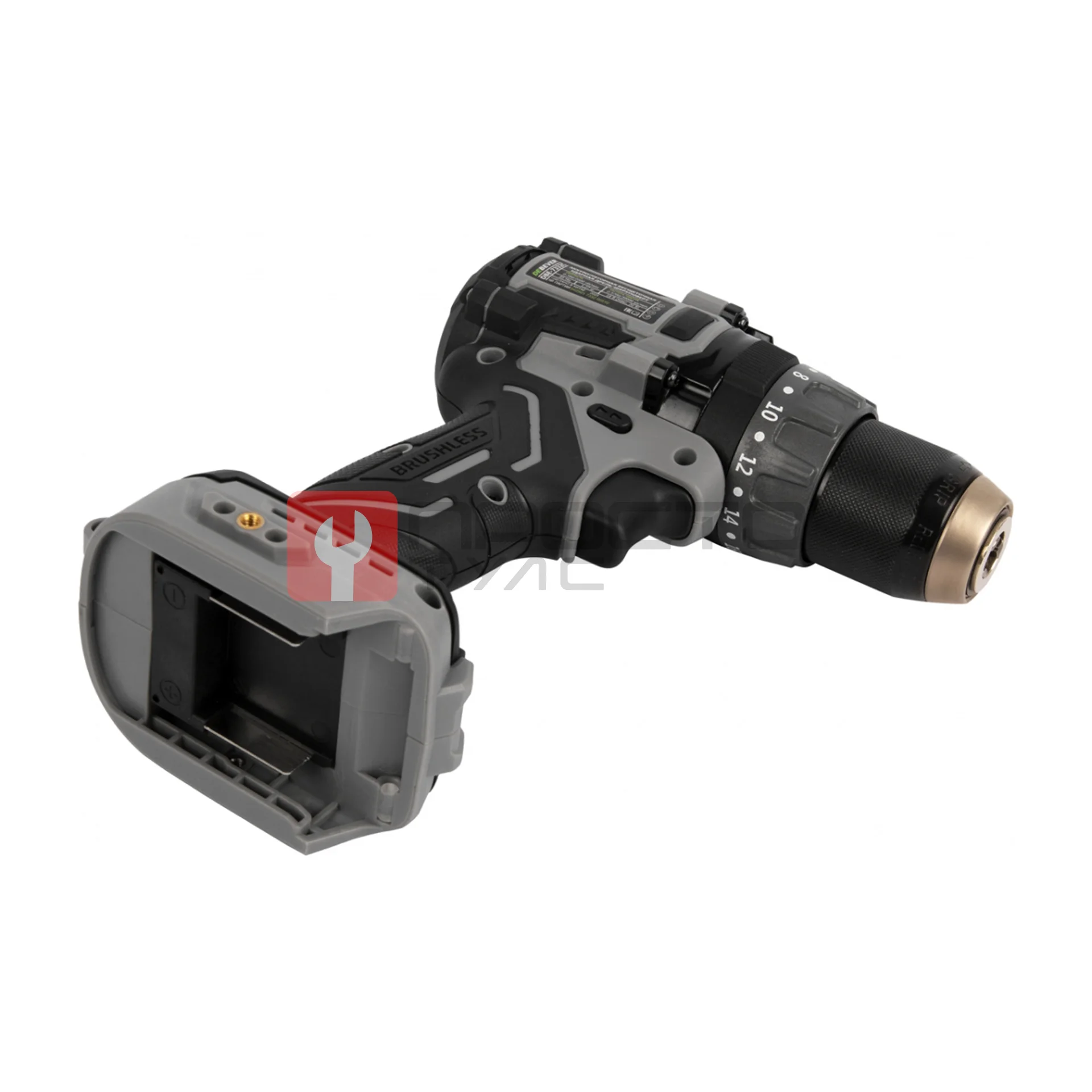 DBE-7332C Дрель-шуруповерт аккумуляторная DeBever бесщеточная, ударная, 85Nm, 20+3, 13мм, 20В фото (7)