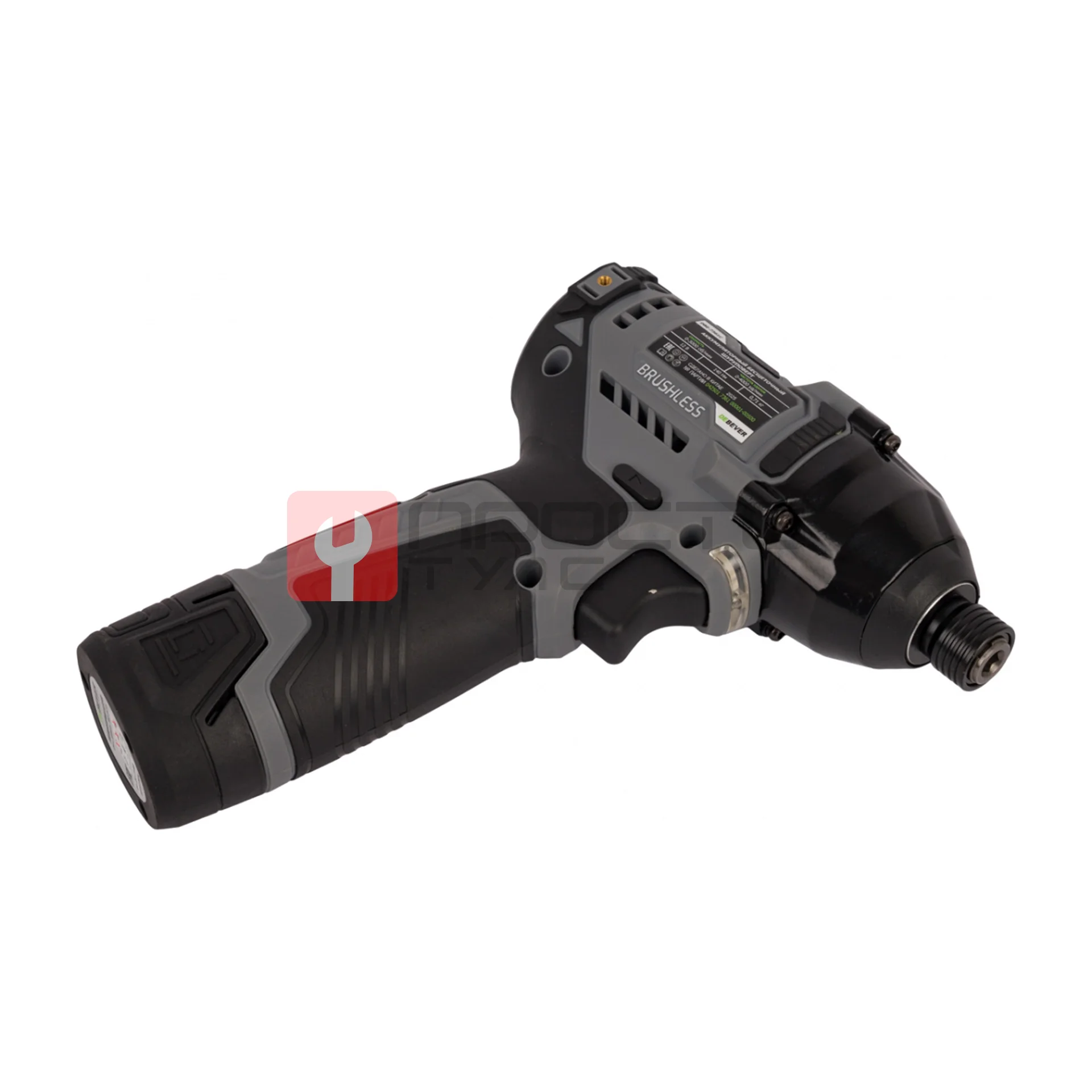 DBE-7361CKIT Винтоверт аккумуляторный DeBever бесщеточный, ударный, шестигранник 1/4", 140Nm, 12В, 1.5 Ач в наборе с аккумулятором и зарядным ус фото (7)
