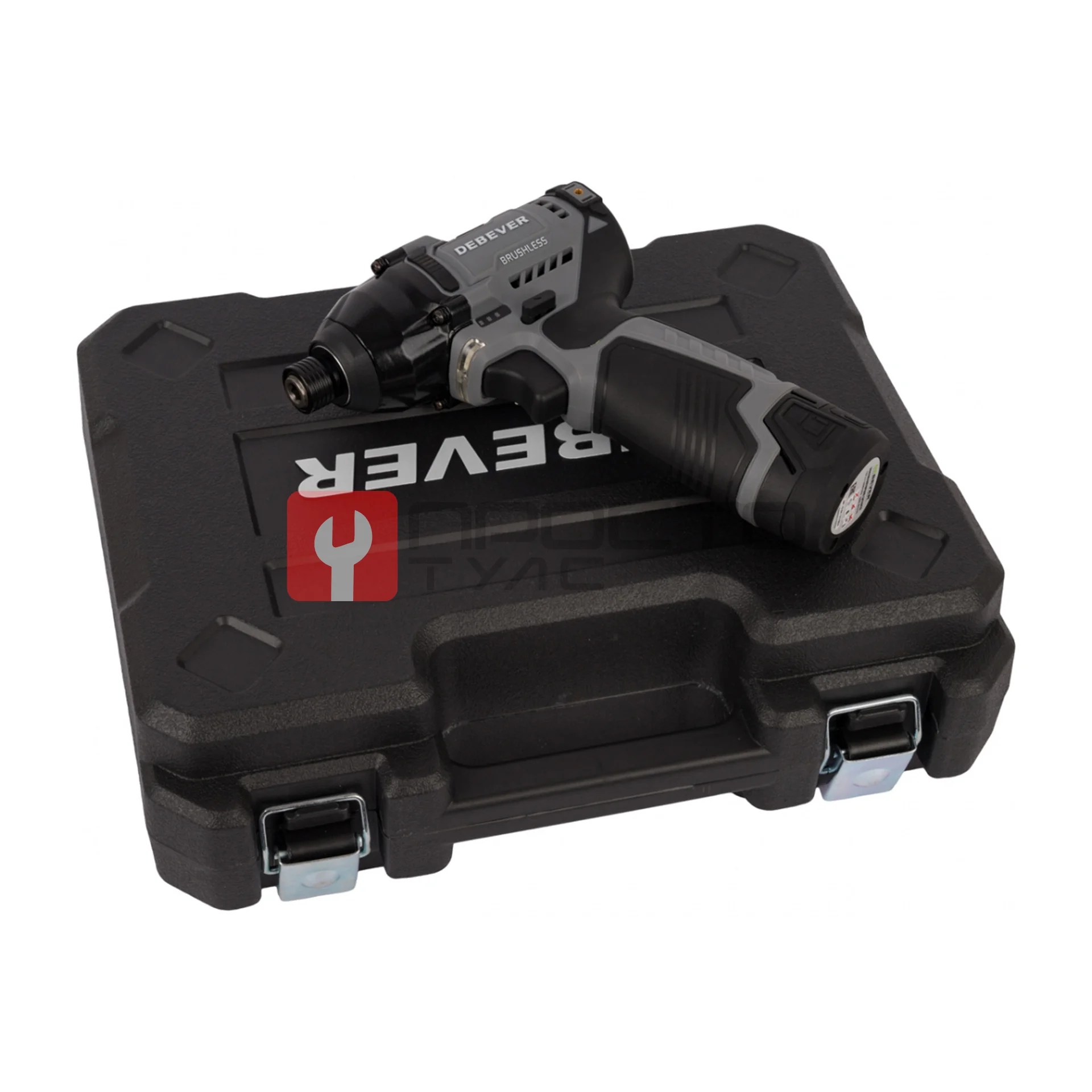 DBE-7361CKIT Винтоверт аккумуляторный DeBever бесщеточный, ударный, шестигранник 1/4", 140Nm, 12В, 1.5 Ач в наборе с аккумулятором и зарядным ус фото (3)