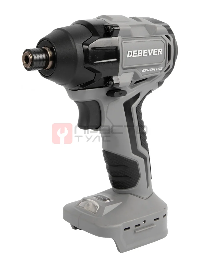 DBE-7462C Винтоверт аккумуляторный DeBever бесщеточный, ударный, шестигранник 1/4", 3 скорости, 200Nm, 20B