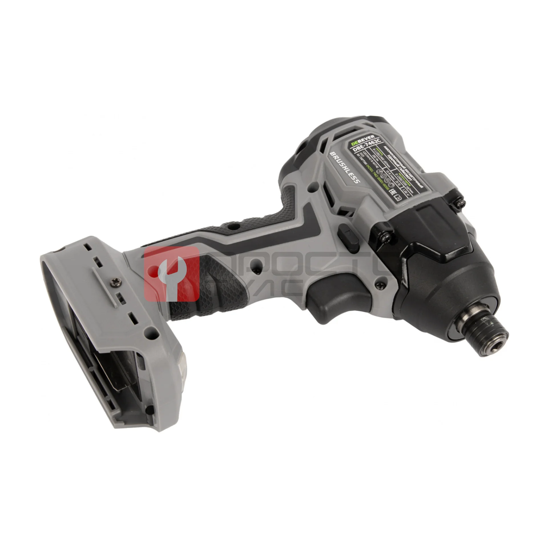 DBE-7462C Винтоверт аккумуляторный DeBever бесщеточный, ударный, шестигранник 1/4", 3 скорости, 200Nm, 20B фото (8)