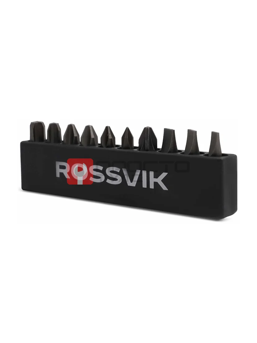 Набор бит ROSSVIK ST356, PH, PZ, SL, HEX, TT, TA, U, Y, 33 предмета
