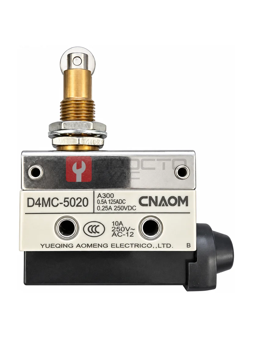 Выключатель концевой CNAOM D4MC-5020 (ролик на штоке)