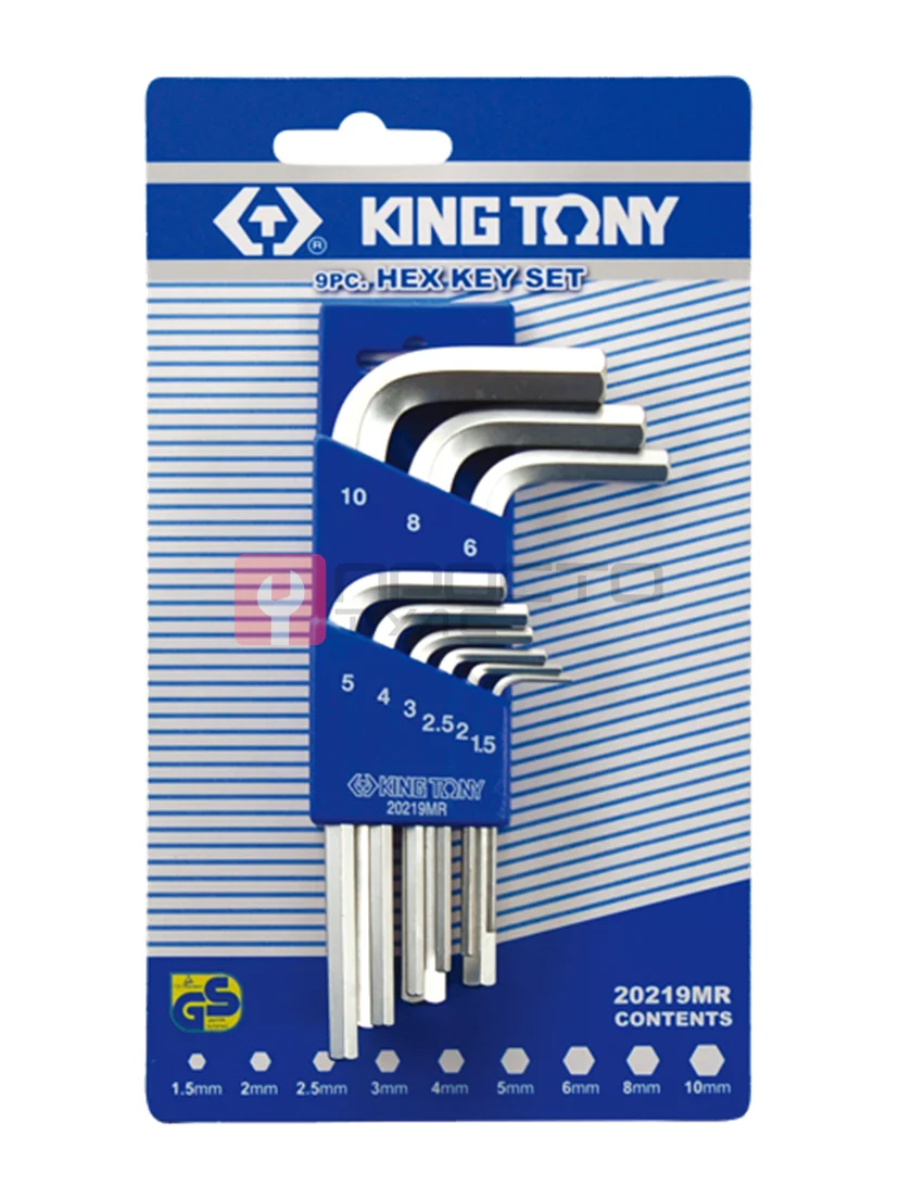 Комплект шестигранников KINGTONY 20219MR