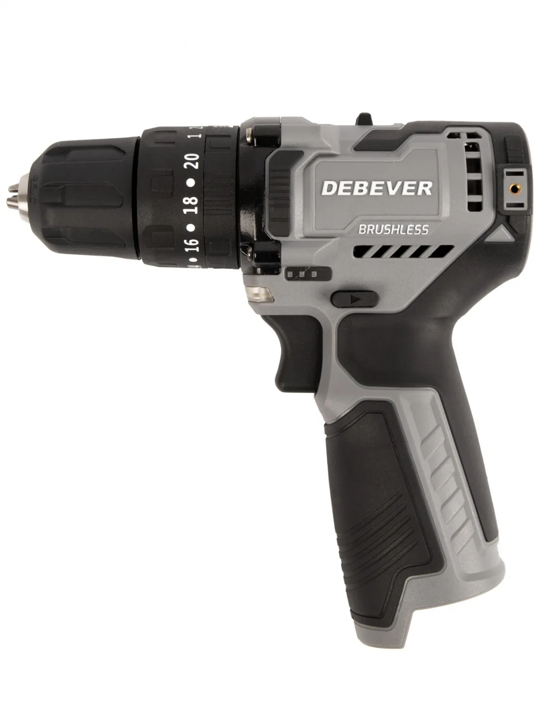 DBE-7311C Дрель-шуруповерт аккумуляторная DeBever бесщеточная, ударная, 45Nm, 19+3, 10мм, 12В фото (0)