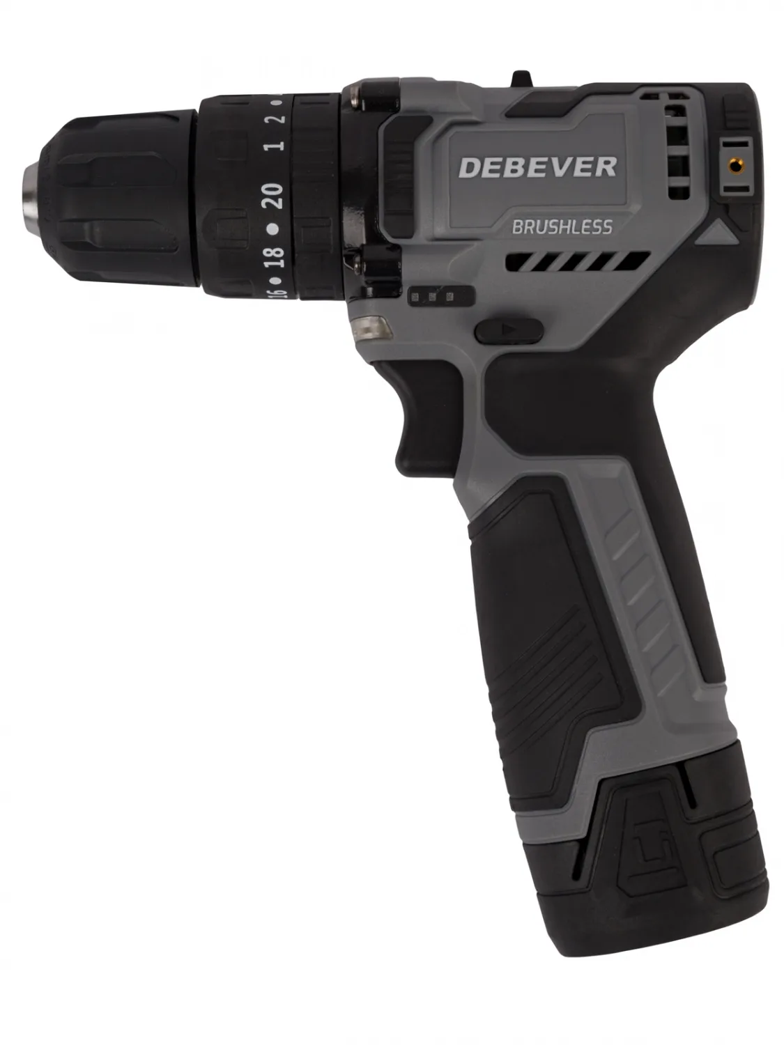 DBE-7311CKIT2 Дрель-шуруповерт аккумуляторная DeBever бесщеточная, ударная, 45Nm, 19+3, 10мм, 12В, 2*1.5 Ач в наборе с двумя аккумуляторами и за фото (0)