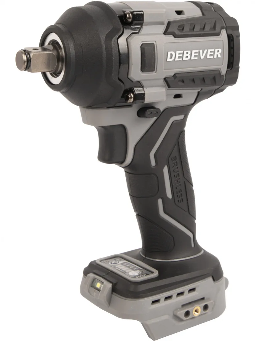 DBE-6345C Гайковерт аккумуляторный: бесщеточный, ударный, квадрат 1/2",550Nm, 20B, без АКБ и з/у