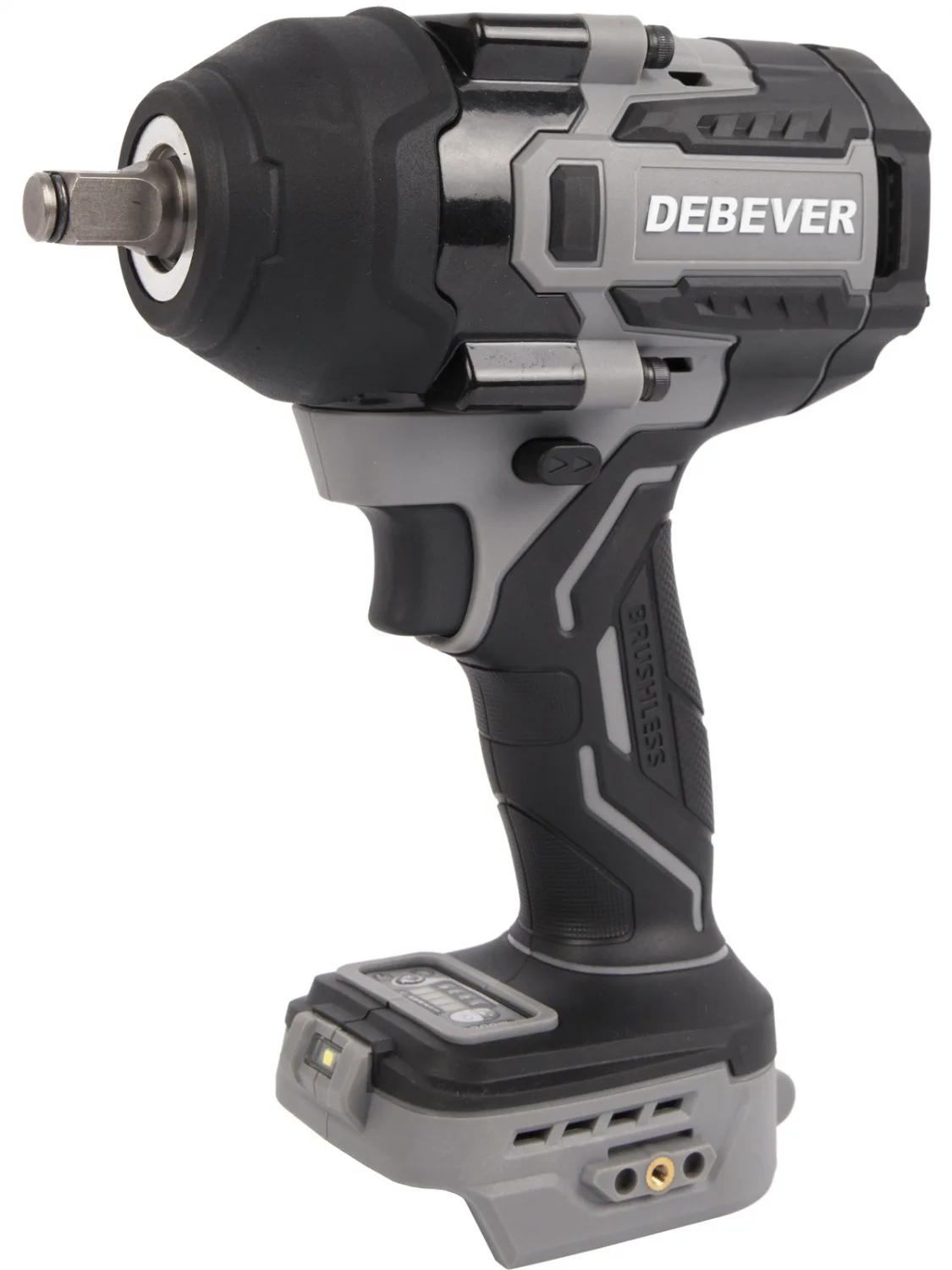 DBE-6348C Гайковерт аккумуляторный DeBever бесщеточный, ударный, квадрат 1/2", 850Nm, 20B фото (0)