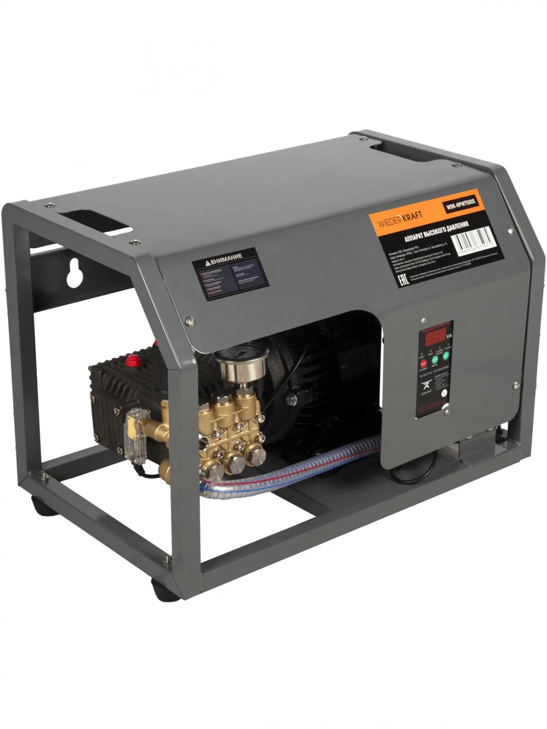 WDK-HPW7500S Профессиональный стационарный аппарат высокого давления 7,5KW, 380V, 250 bar, 15л/мин, 1450 об.мин. фото (1)